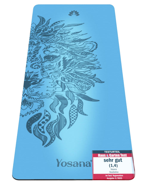 Yogamatte Naturkautschuk ECO PU 183x68cm extra breit 4mm