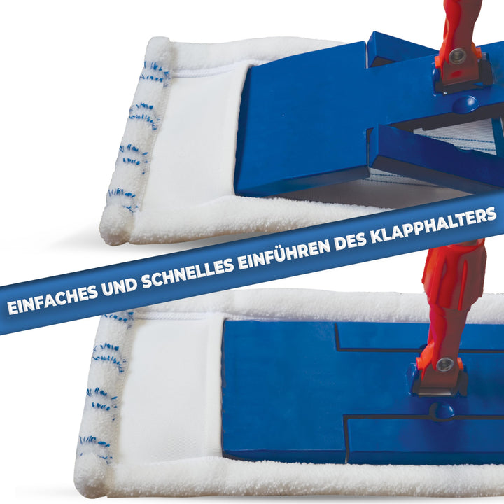 Microfaser Wischbezug 40cm mit Abrasivstreifen 10er-Set für Parkett und Fliesen - Bild 5