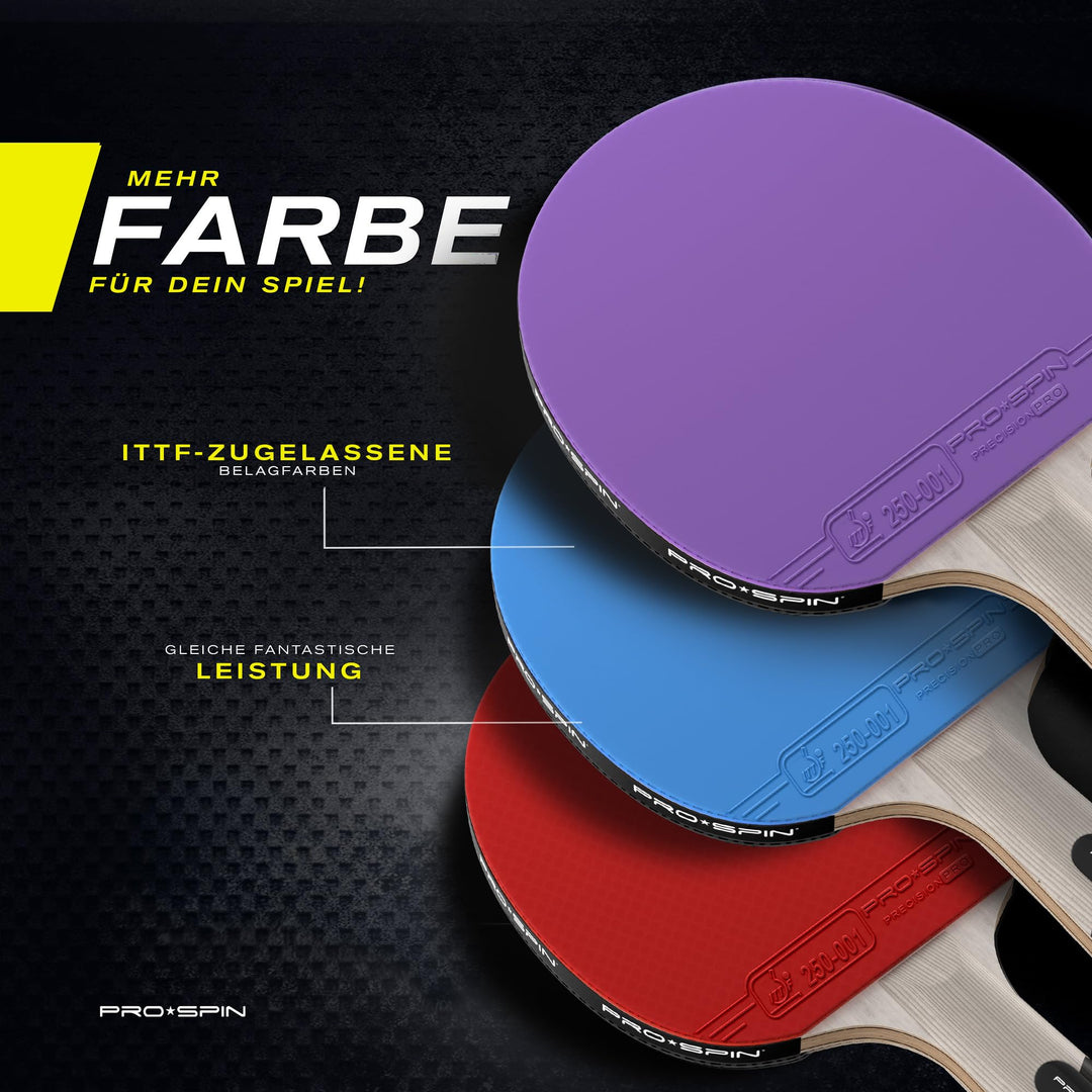 Tischtennisschläger Carbon 7-lagig ITTF-zugelassen 2er-Set mit Hülle - Bild 5