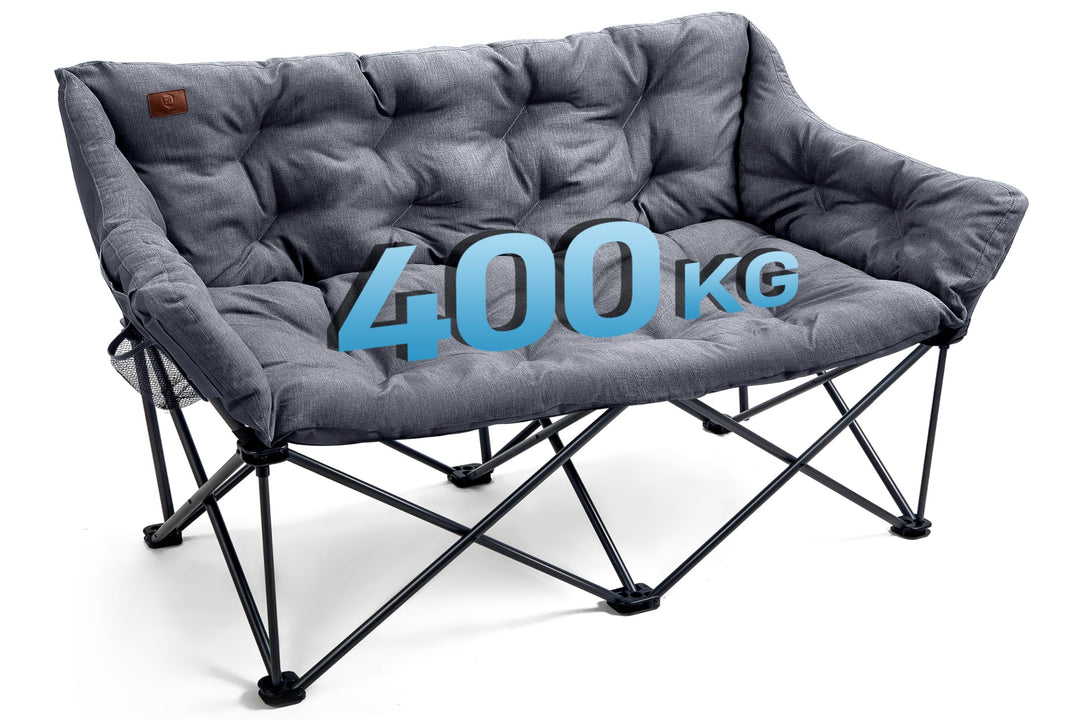 Campingsofa faltbar 2-Personen 145cm 400kg Tragkraft gepolstert