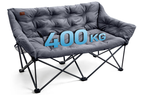 Campingsofa faltbar 2-Personen 145cm 400kg Tragkraft gepolstert