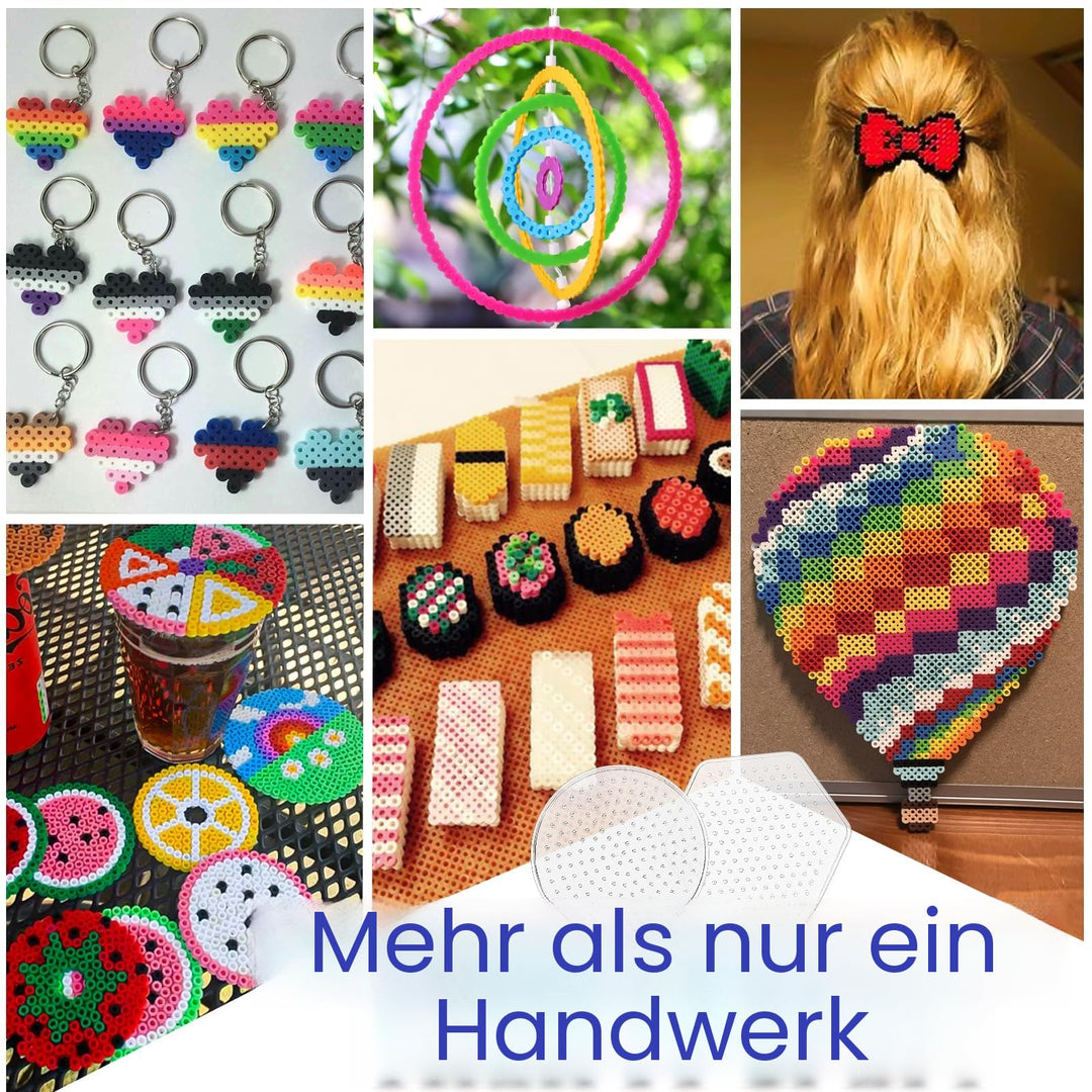 Bügelperlen Set XXL 23000 Perlen 22 Farben 106 Vorlagen 5mm - Bild 5