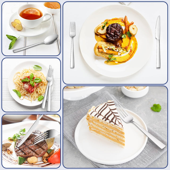 Besteck Set 36-teilig Edelstahl für 6 Personen mit Steakmesser