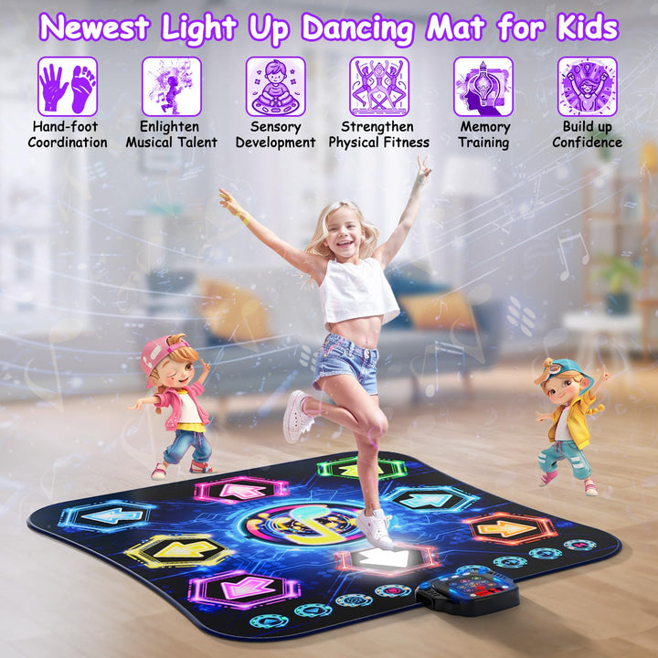 Tanzmatte Kinder leuchtend Bluetooth 8 Tasten 4 Spielmodi 27 Level - Bild 5