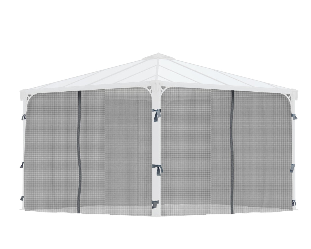 Mosquito-Netz Pavillon Palermo 3000/3600 Grau 360x217 cm