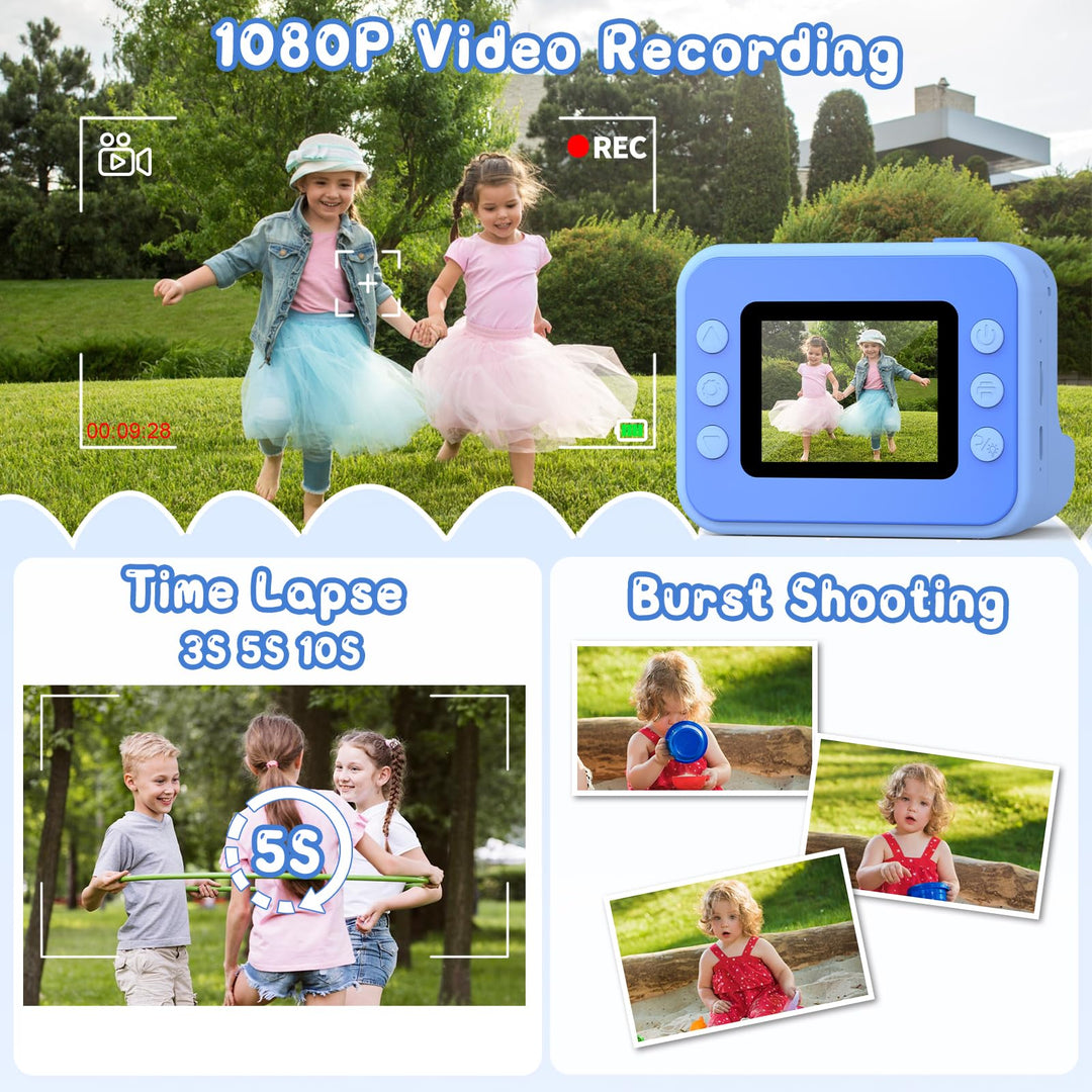 Sofortbildkamera Kinder 1080P mit Druckfunktion 2,4 Zoll 32GB - Bild 4
