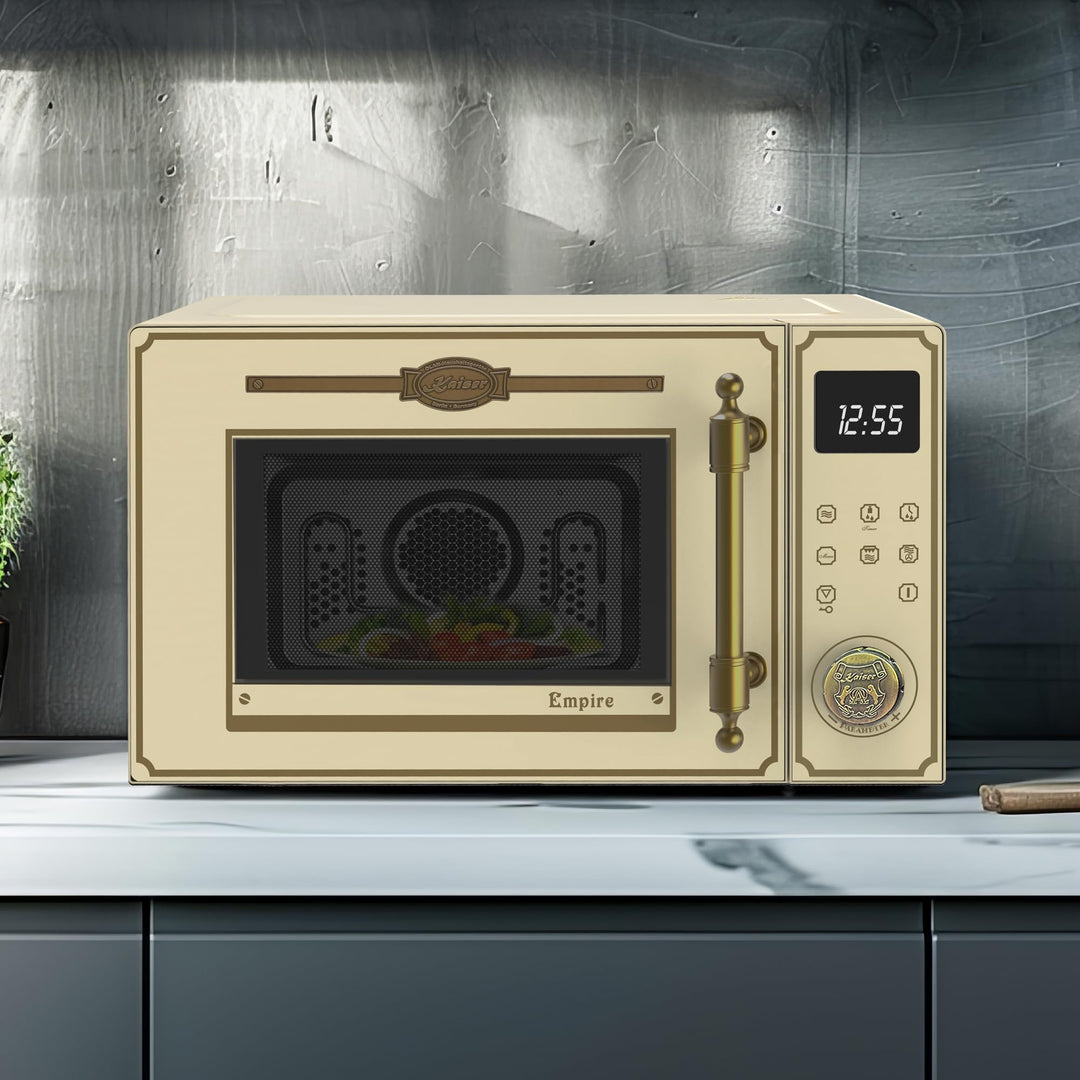 Retro Mikrowelle 25L Elfenbein mit Heissluft, Grill &amp; 25 Funktionen - Bild 8