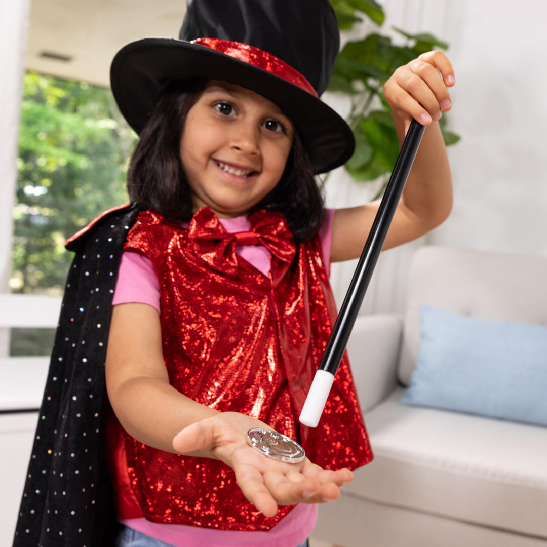 Magier-Kostüm-Set für Kinder mit Zauberstab und Zylinder - Bild 2