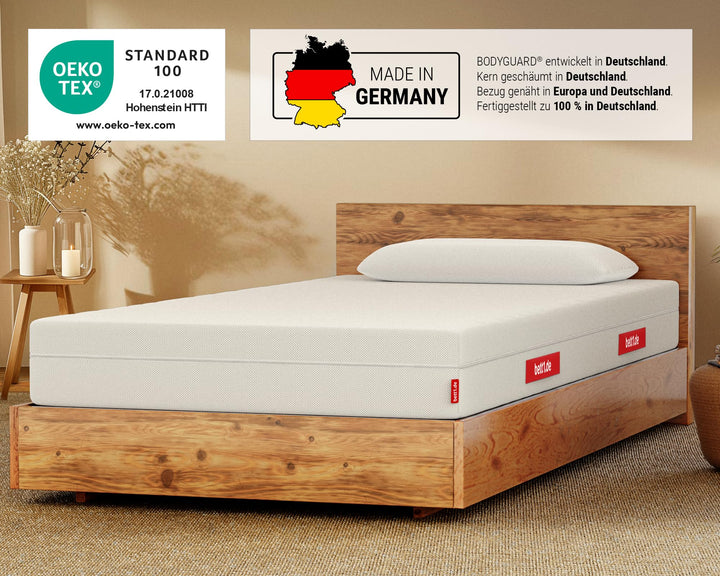 Matratze Weich 90x200 QXSchaum 2in1 Liegehärten mit Ergonomie - Bild 3