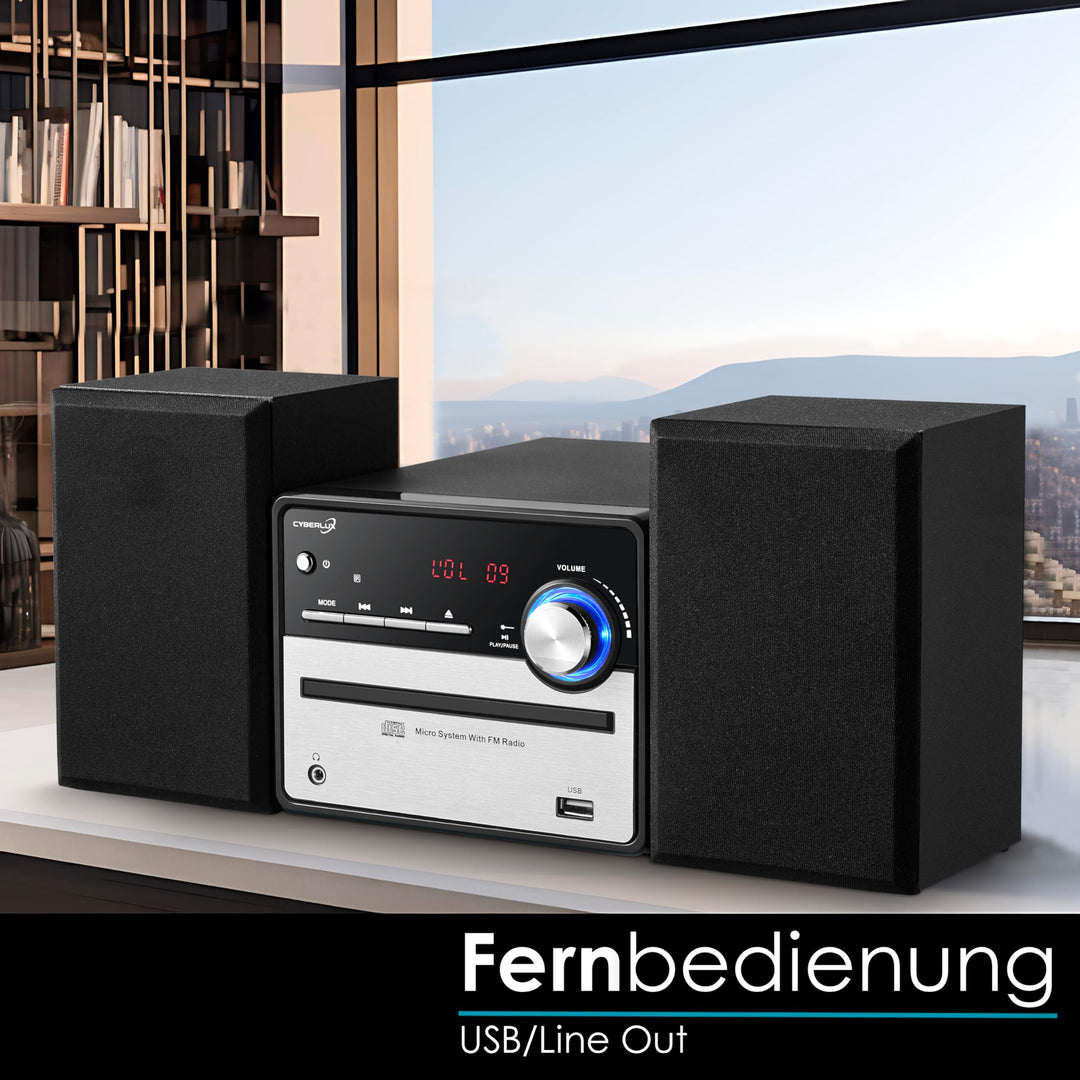 Kompaktanlage HiFi Stereo mit CD/MP3, FM Radio, USB, 2x4W - Bild 5