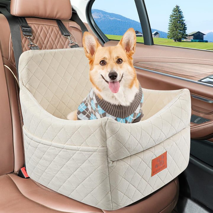 Hunde-Autositz mit Memory-Schaum für Hunde bis 15 kg waschbar - Bild 6