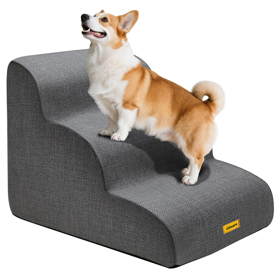 Hundetreppe 3 Stufen 40 cm Schaumstoff rutschfest waschbar für Hunde