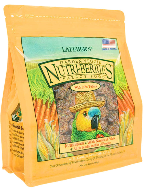 Papagei Futter Nutri-Berries Gemüse Karotte Erbse Brokkoli 1,36 kg
