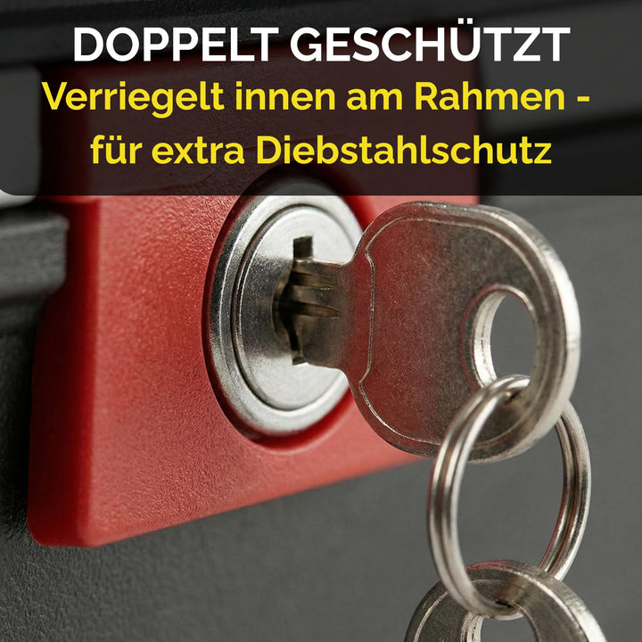 Fahrradkoffer Gepäckträger 14L abschliessbar wasserdicht Hartschale - Bild 8