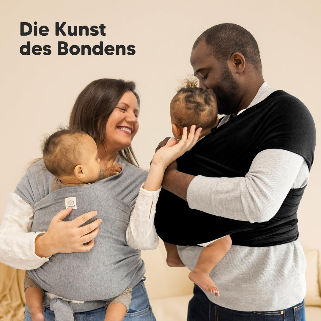 Babytuch Tragetuch ab Geburt elastisch atmungsaktiv für Neugeborene - Bild 8