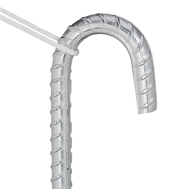 Zeltheringe Bodenanker 40er Set verzinkter Stahl 45 cm Silber - Bild 6