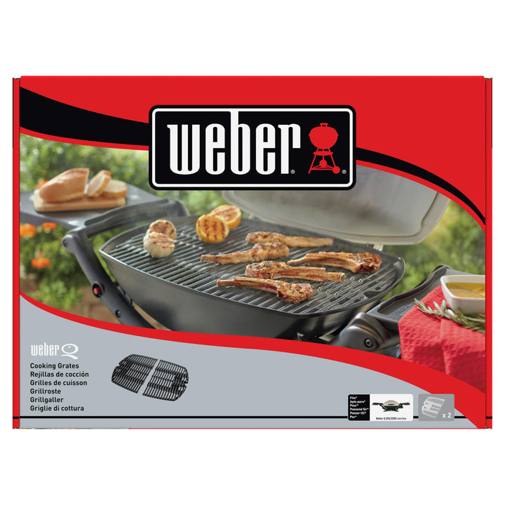 Grillrost Gusseisen zweiteilig für Weber Q 200/2000 Gasgrill - Bild 7