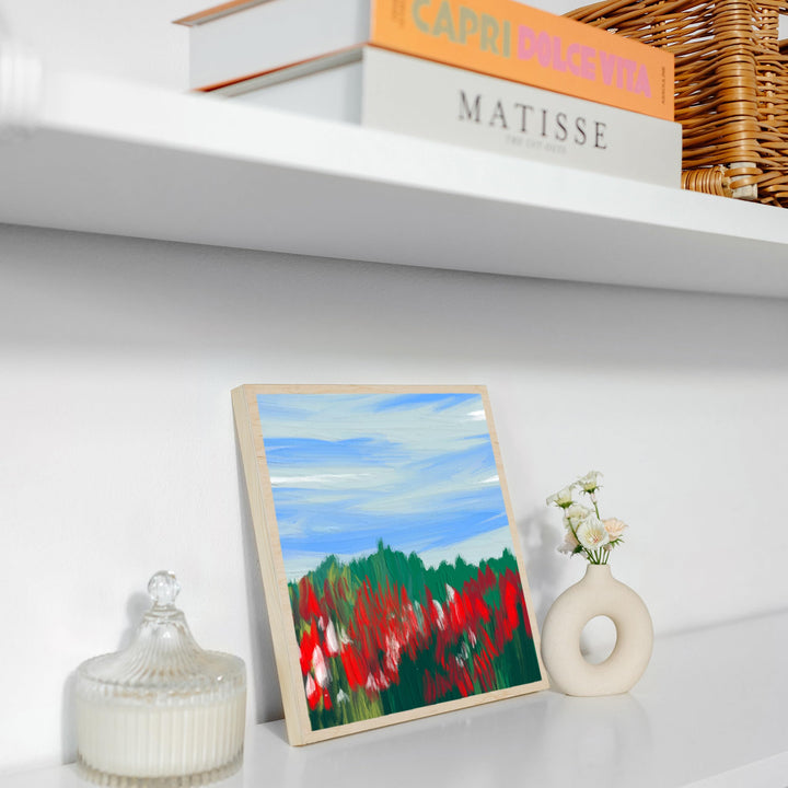 Holzleinwand zum Bemalen 20x20 cm Buche 8er-Set Malunterlage - Bild 6