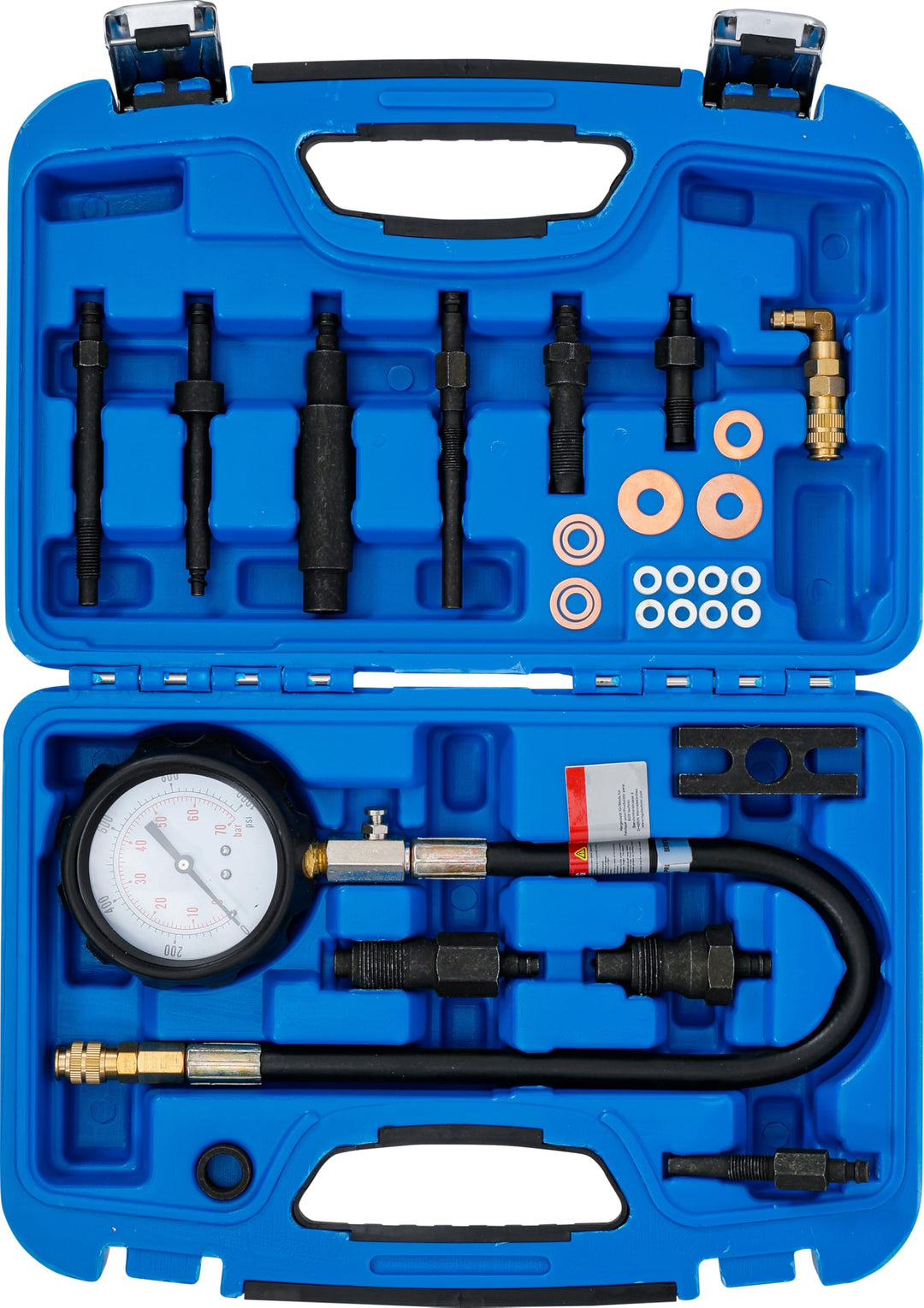 Kompressionstester Dieselmotor 0-70 bar mit 10 Adaptern universell - Bild 4