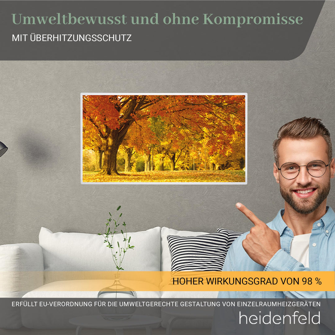 Infrarotheizung 600 Watt mit Bildmotiv Strand zur Wandmontage - Bild 4