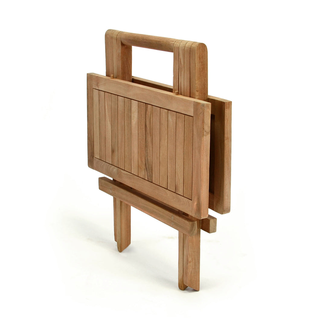 Klapptisch Teakholz quadratisch 50x50 cm für Balkon und Terrasse - Bild 6