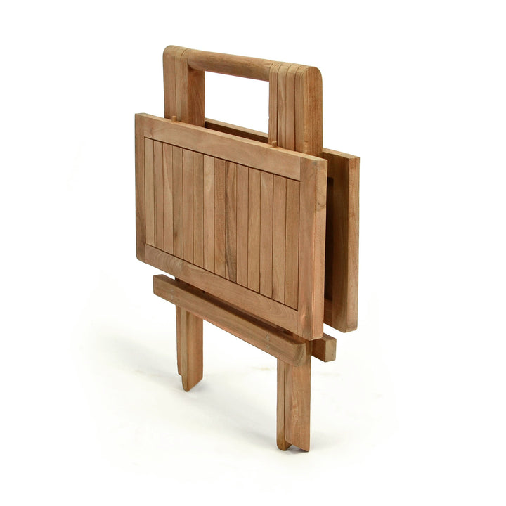 Klapptisch Teakholz quadratisch 50x50 cm für Balkon und Terrasse - Bild 6