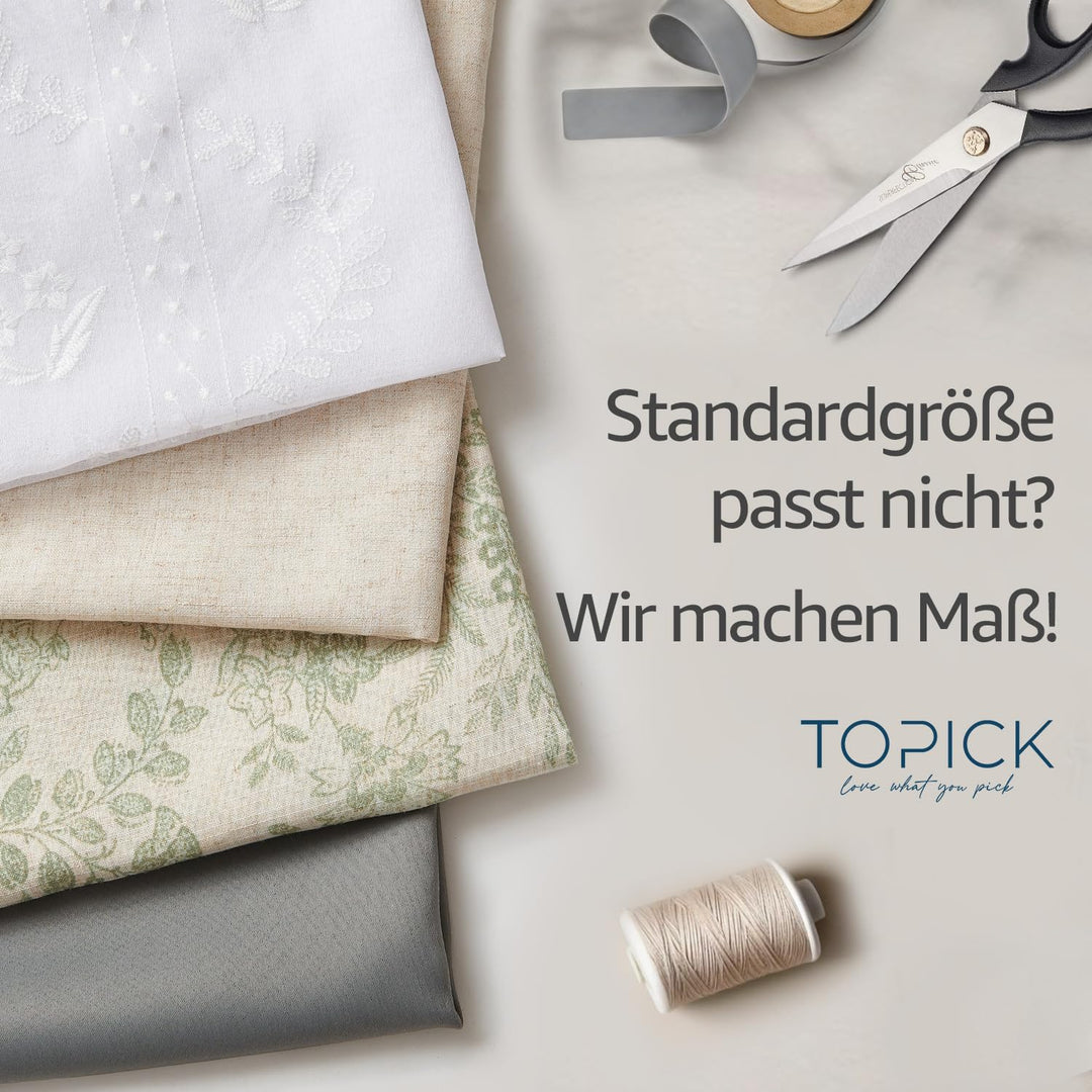 Gardinenschals Leinenoptik mit Ösen Rosa 245x140 cm 2er Set - Bild 5