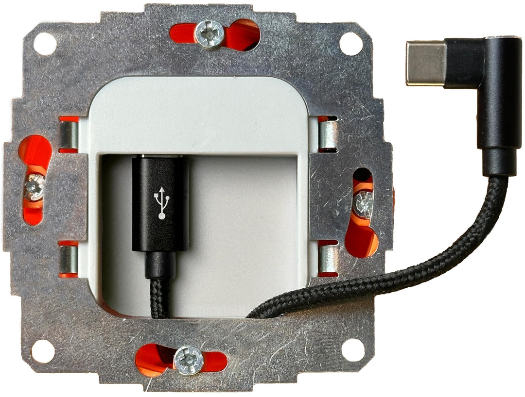 USB-C Unterputz Netzteil 20W Power Delivery fuer Tablets