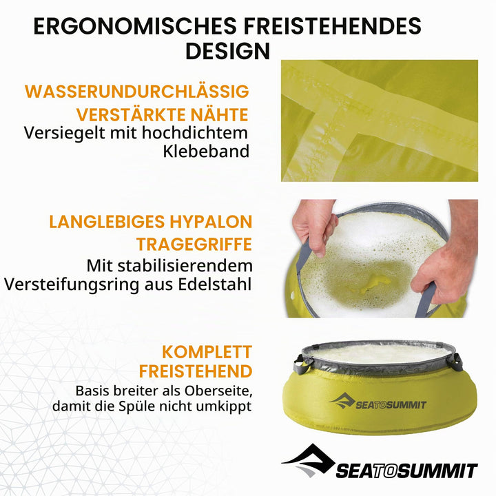 Faltbare Camping-Spülwanne 10 Liter ultraleicht für Outdoor - Bild 2