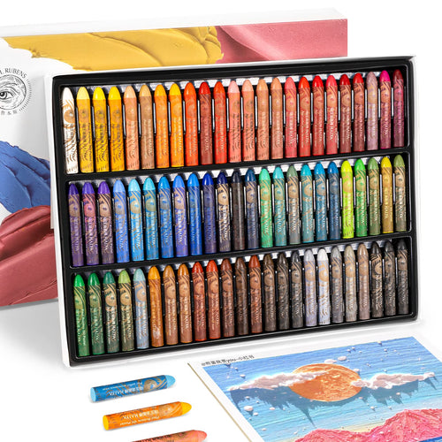 Ölpastellkreiden Set 72 Farben weich für Künstler und Studenten