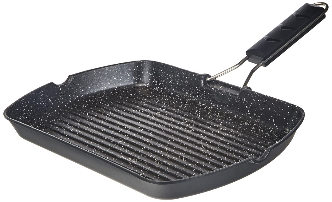 Grillpfanne Aluminiumguss Antihaft 25x35 cm für Gas und Ceran