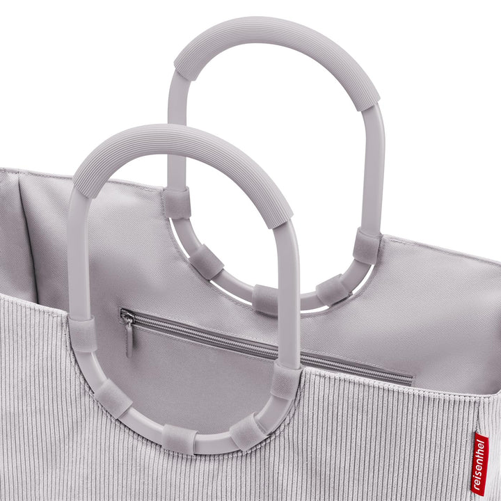 Einkaufstasche 25 L Recycling-Polyester mit Aluminiumgriff Cord Grey - Bild 5
