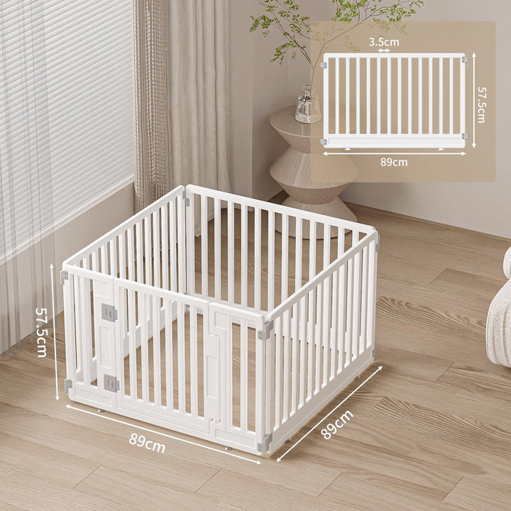 Welpen-Laufstall faltbar HDPE BPA-frei 89x89 cm für Hunde - Bild 6