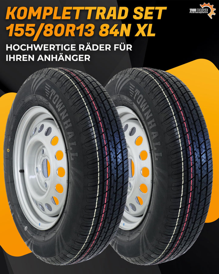 Komplettrad Anhänger 155/80R13 84N XL 4Jx13 H2 ET30 4x100 500kg - Bild 2