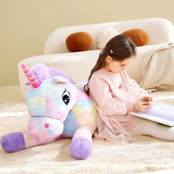 Einhorn Plüschtier XXL 110cm Riesen Kuscheltier bunt - Bild 6
