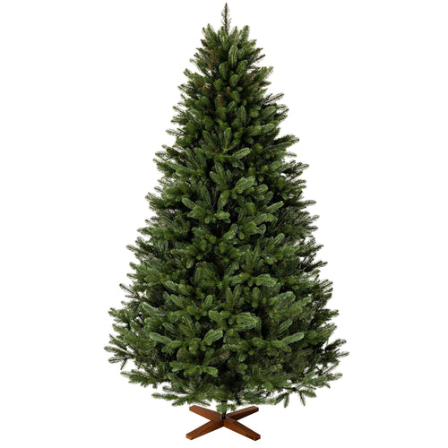 Künstlicher Weihnachtsbaum Nordmanntanne 180 cm PE-Spritzguss Holzständer