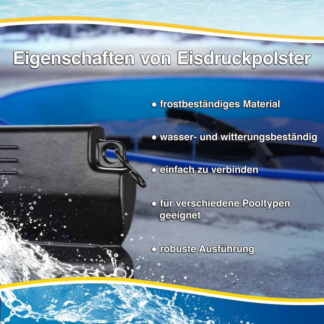 Eisdruckpolster Pool Winterschutz 8er-Set mit Sand gefüllt 50x23cm - Bild 4