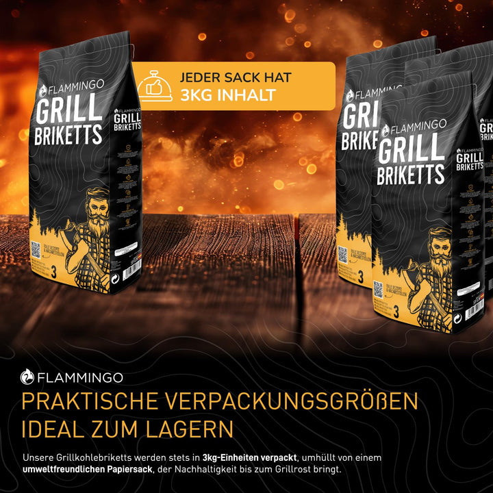 Grillbriketts 27 kg (9x 3 kg) Holzkohle lange Brenndauer - Bild 6