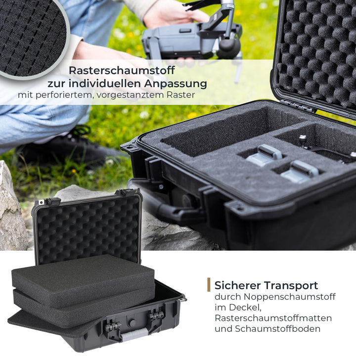 Outdoor-Fotokoffer Rasterschaumstoff IP67 wasserdicht 41x32x17.5 cm - Bild 3