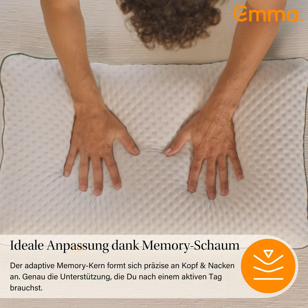 Stützkissen 80x40 Memory Foam höhenverstellbar für alle Schlaflagen - Bild 8