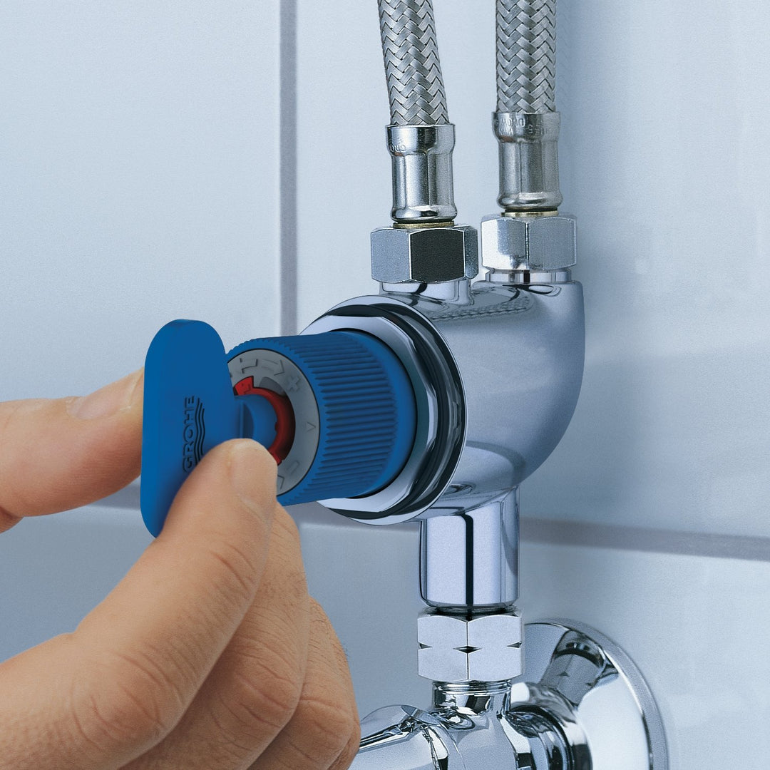 Unterputz-Thermostat Waschtisch kompakt Chrom mit Verbrühschutz - Bild 3