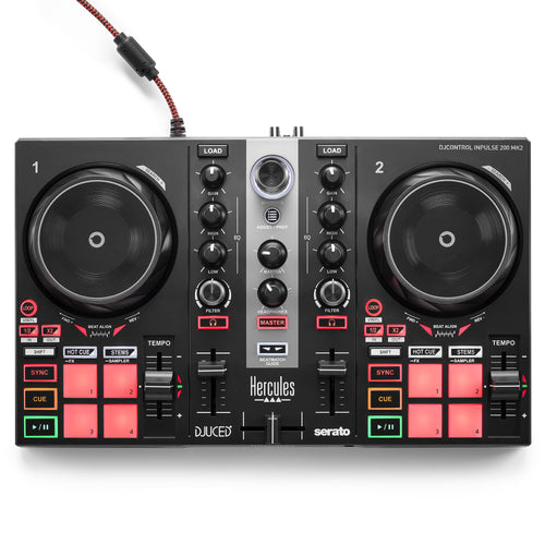 DJ-Controller Einsteiger mit Beatmatch-Guide, 8 Pads, USB
