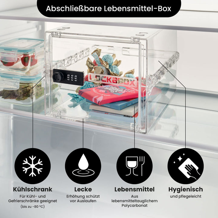 Abschliessbare Box Zahlenschloss 10L Polycarbonat BPA-frei transparent - Bild 8