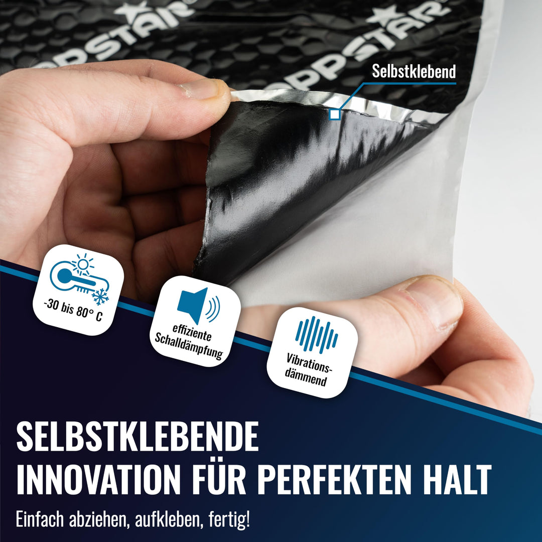 Alubutyl Dämmmatte Auto selbstklebend 2mm 2m² gegen Vibrationen - Bild 4