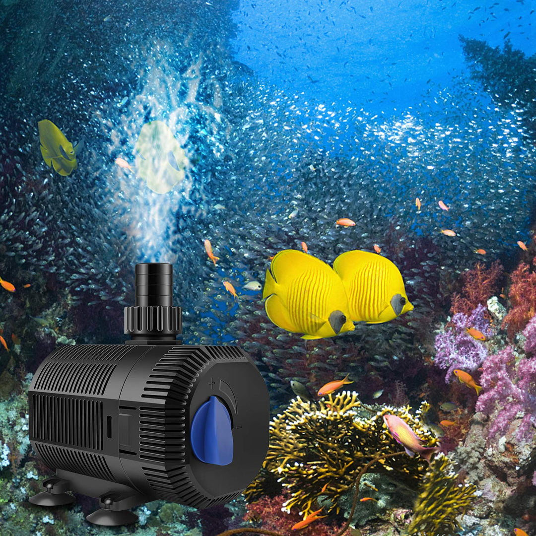 Teichpumpe Filterpumpe 2300 L/h 35W für Koiteich und Bachlauf