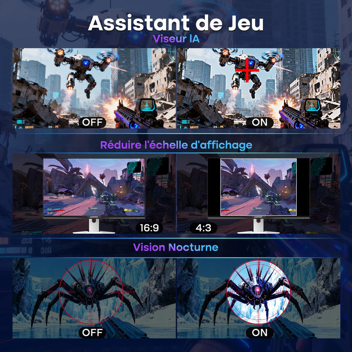 Gaming Monitor 27 Zoll QHD 200Hz Fast-IPS 1ms weiß VESA - Bild 7