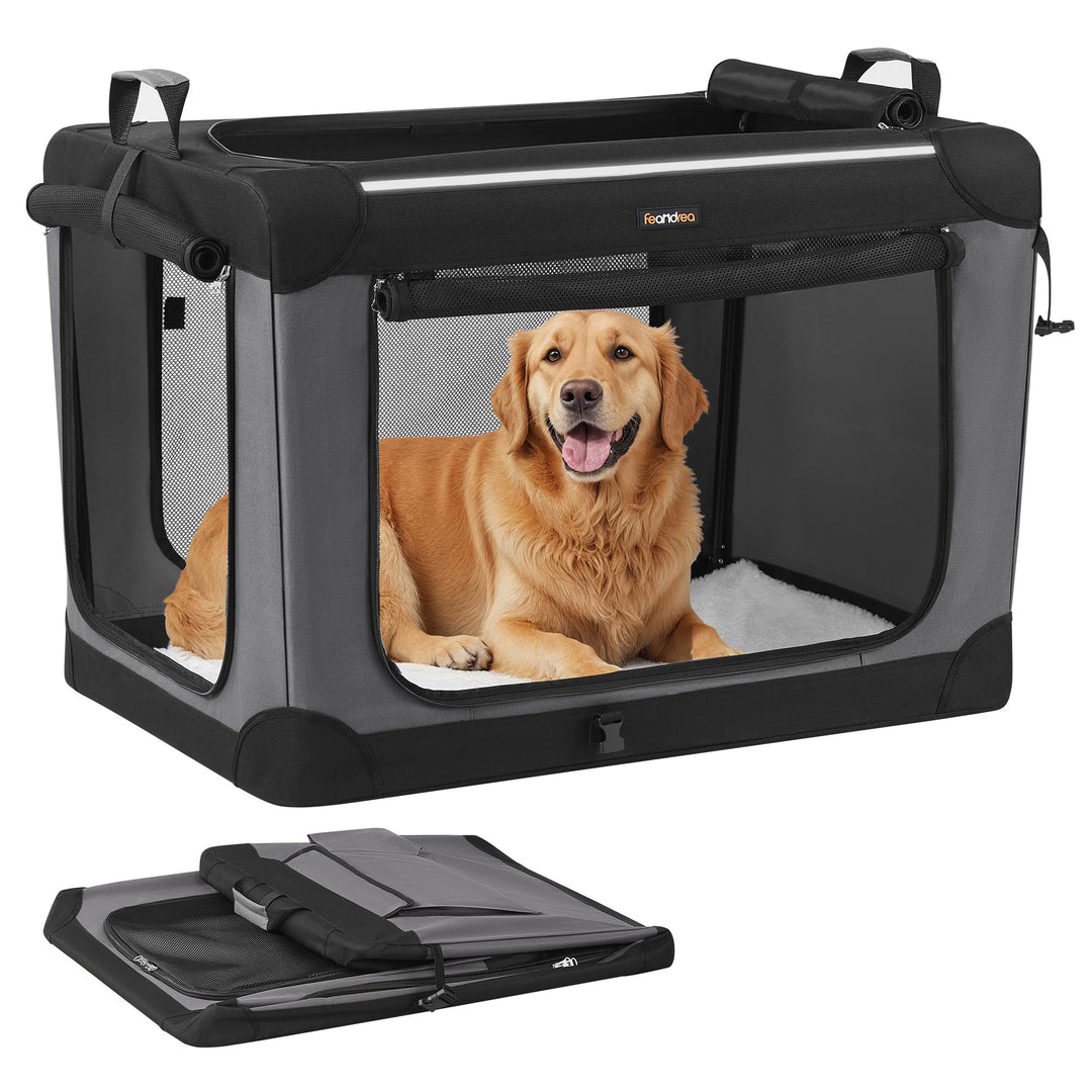 Faltbare Hundebox XL Oxford-Gewebe 91x64cm für grosse Hunde