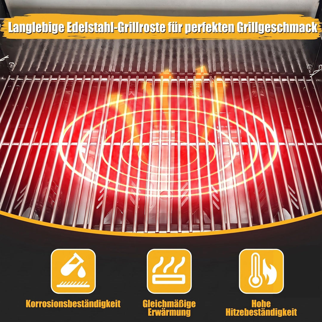 Grillrost Edelstahl 41,5x70,5cm für Gasgrills 3-teilig - Bild 7