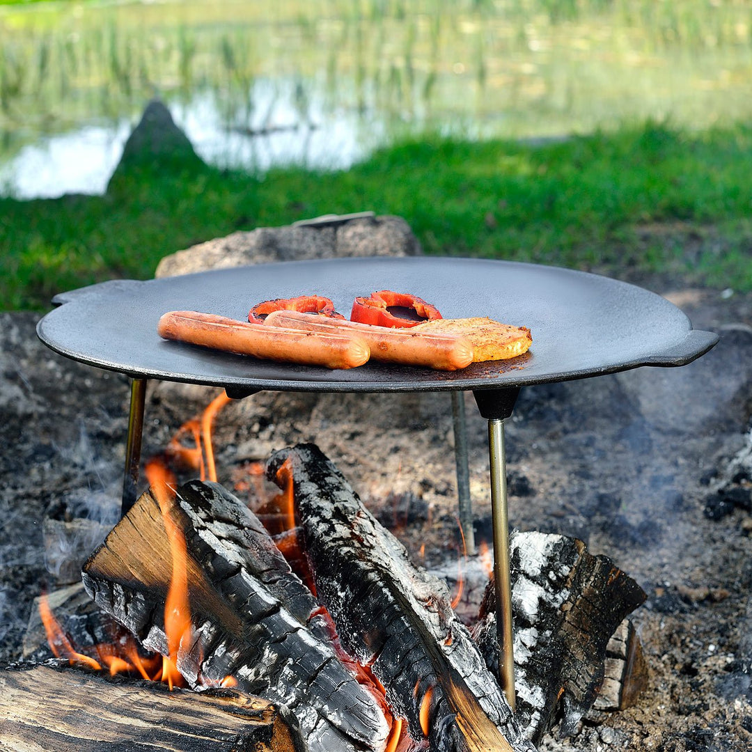 Grillschale Gusseisen emailliert rund Ø 45 cm für Feuerschale - Bild 4