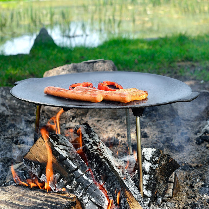 Grillschale Gusseisen emailliert rund Ø 45 cm für Feuerschale - Bild 4